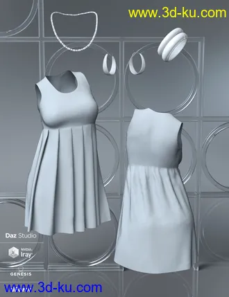 3D打印模型dForce Brie Outfit for Genesis 8 Female(s)的图片