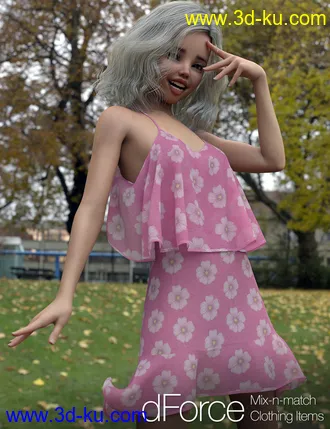 3D打印模型dForce Clothing Set 02 for Genesis 8 Female(s)的图片