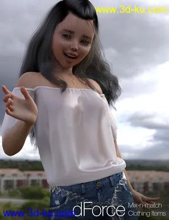 3D打印模型dForce Clothing Set 02 for Genesis 8 Female(s)的图片