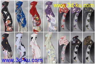 3D打印模型dForce CO Kimono for Genesis 8 Female(s)的图片