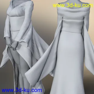 3D打印模型dForce CO Kimono for Genesis 8 Female(s)的图片