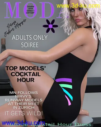 3D打印模型dforce Cocktail Hour Dress G3F G8F的图片