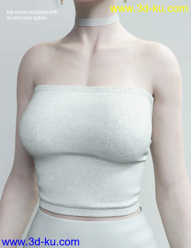 dForce Coldhearted Outfit for Genesis 8 Female(s)模型的图片6