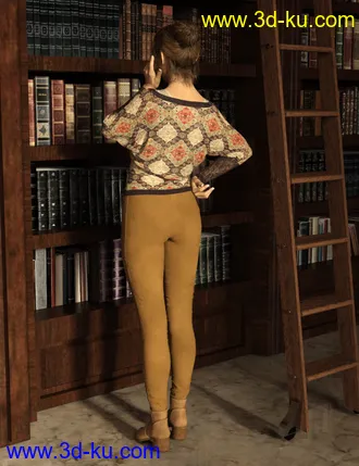 3D打印模型dForce Collection 04 - Casual Outfit for Genesis 8 Female(s)的图片