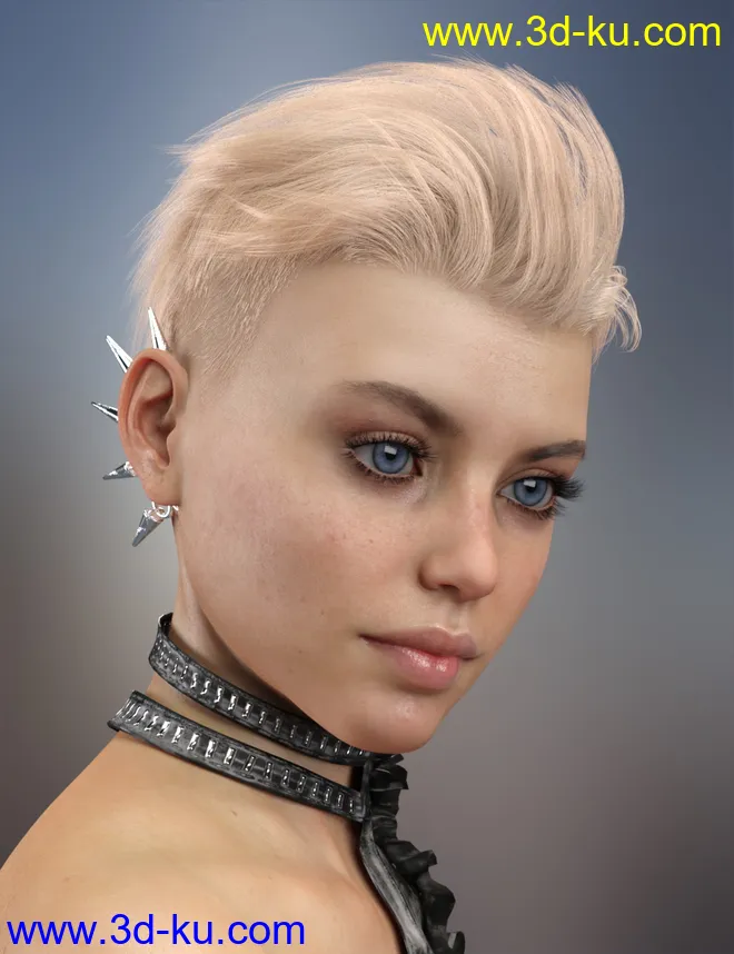 dForce Corporate Hair for Genesis 8 Male and Female(s)模型的图片6