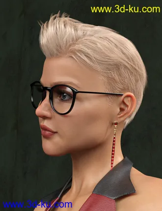3D打印模型dForce Corporate Hair for Genesis 8 Male and Female(s)的图片