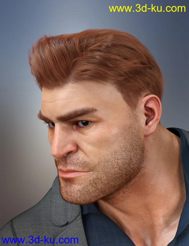 dForce Corporate Hair for Genesis 8 Male and Female(s)模型的图片11