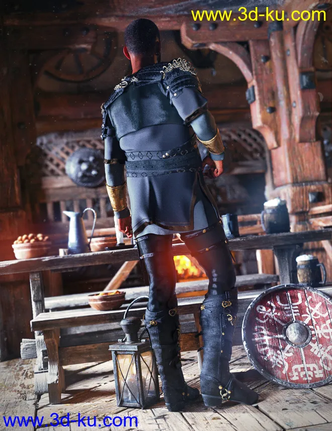 dForce Dark Lore Outfit for Genesis 8 Male(s)模型的图片3