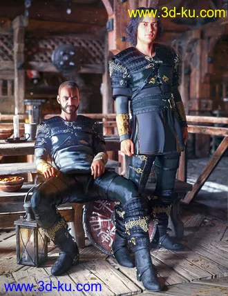 3D打印模型dForce Dark Lore Outfit for Genesis 8 Male(s)的图片