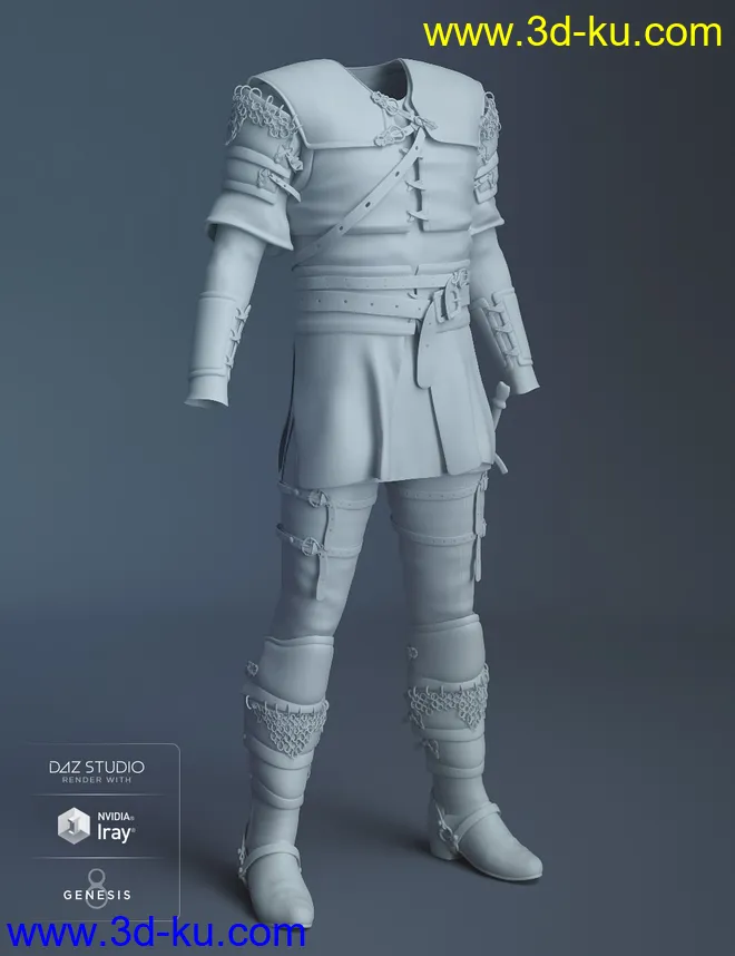 dForce Dark Lore Outfit for Genesis 8 Male(s)模型的图片5