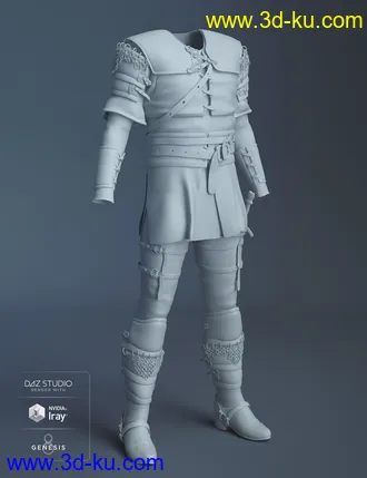 3D打印模型dForce Dark Lore Outfit for Genesis 8 Male(s)的图片