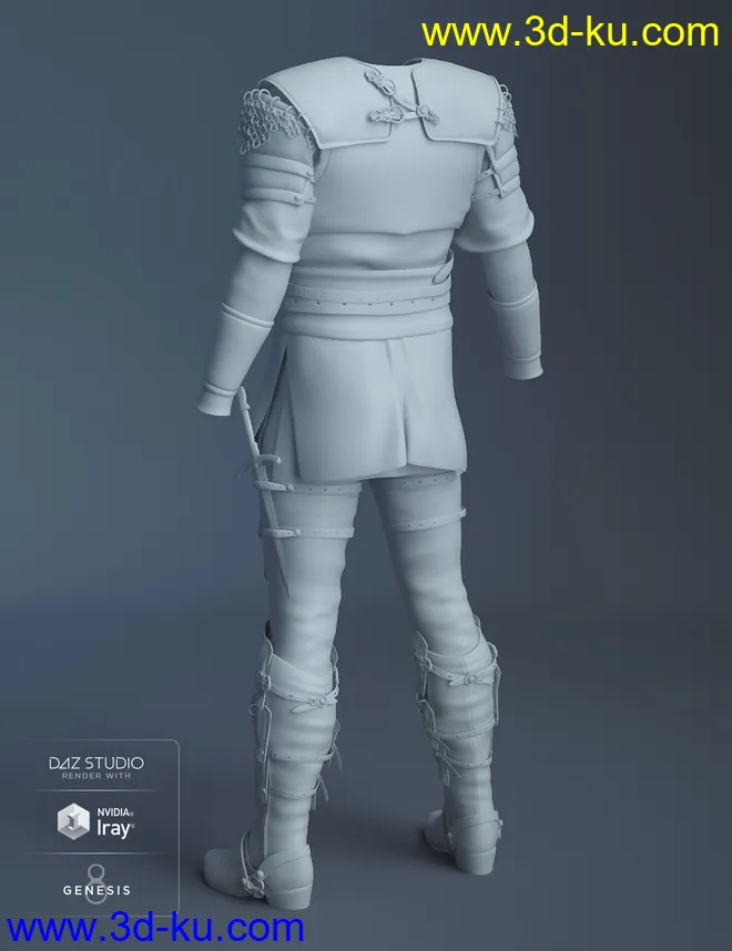 dForce Dark Lore Outfit for Genesis 8 Male(s)模型的图片6