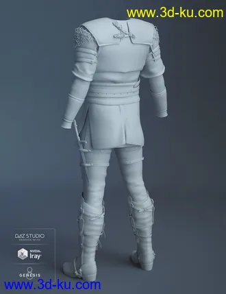 3D打印模型dForce Dark Lore Outfit for Genesis 8 Male(s)的图片