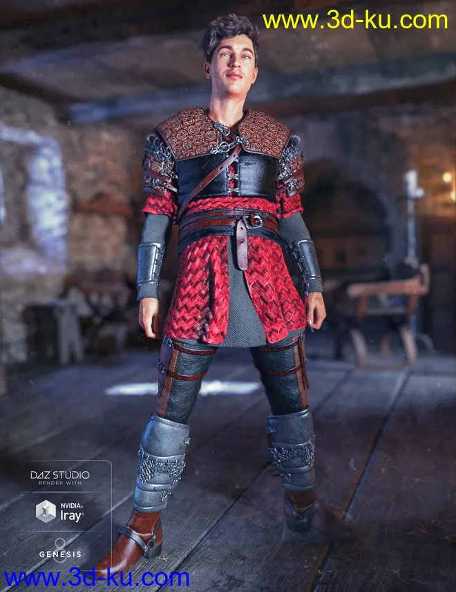 dForce Dark Lore Outfit Textures模型的图片2