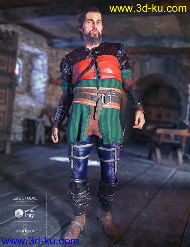 dForce Dark Lore Outfit Textures模型的图片5