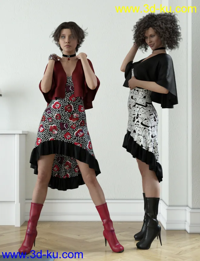 dForce Dianne Outfit Textures模型的图片2