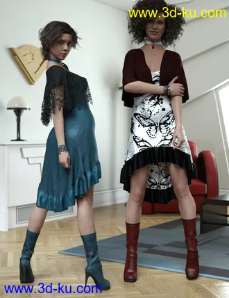 3D打印模型dForce Dianne Outfit Textures的图片