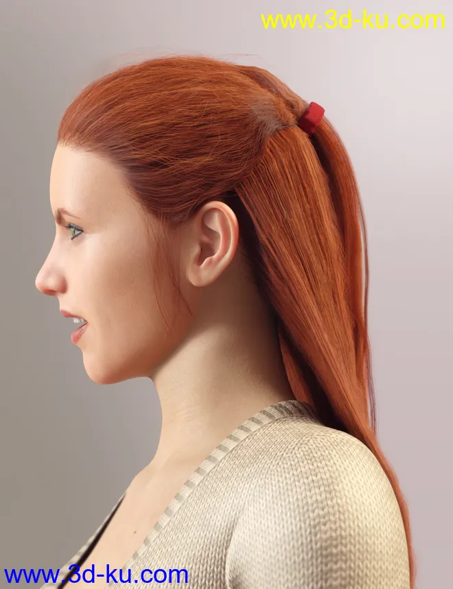 dForce Duchess Hair for Genesis 8 Female模型的图片1