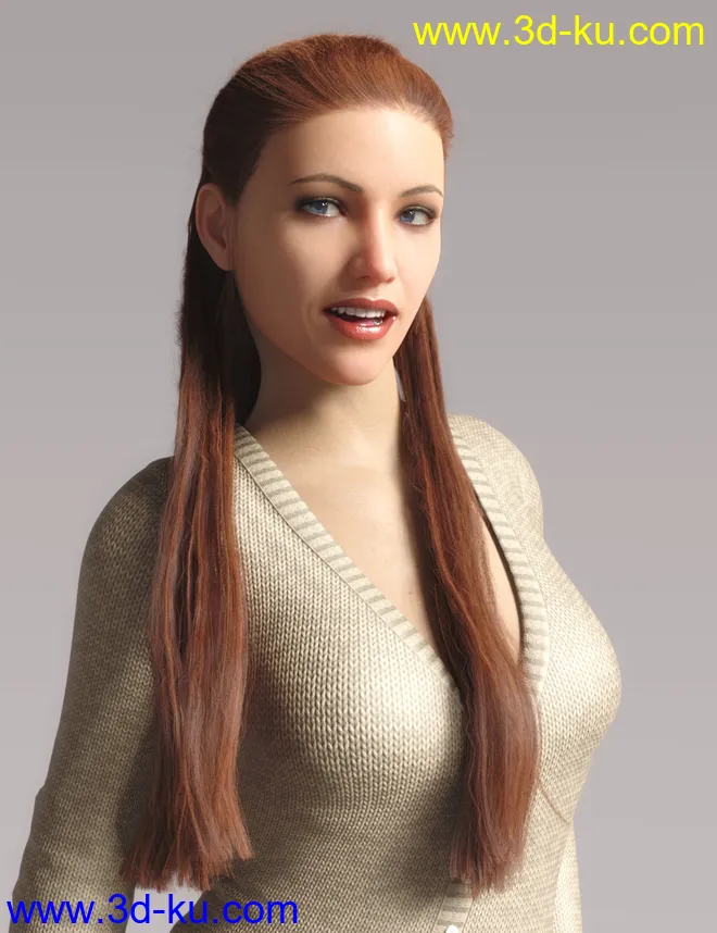 dForce Duchess Hair for Genesis 8 Female模型的图片2