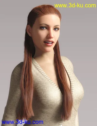 3D打印模型dForce Duchess Hair for Genesis 8 Female的图片