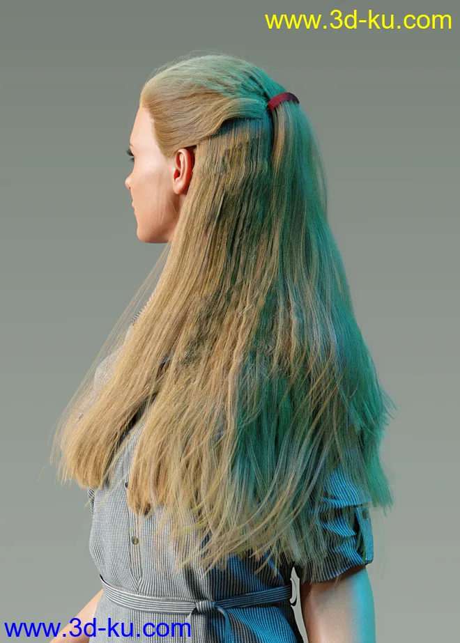 dForce Duchess Hair for Genesis 8 Female模型的图片3