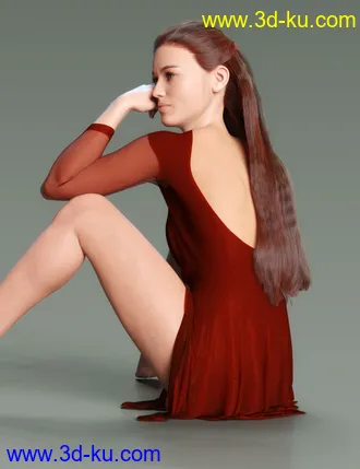 3D打印模型dForce Duchess Hair for Genesis 8 Female的图片