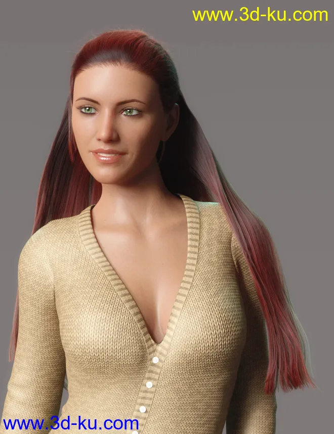 dForce Duchess Hair for Genesis 8 Female模型的图片10