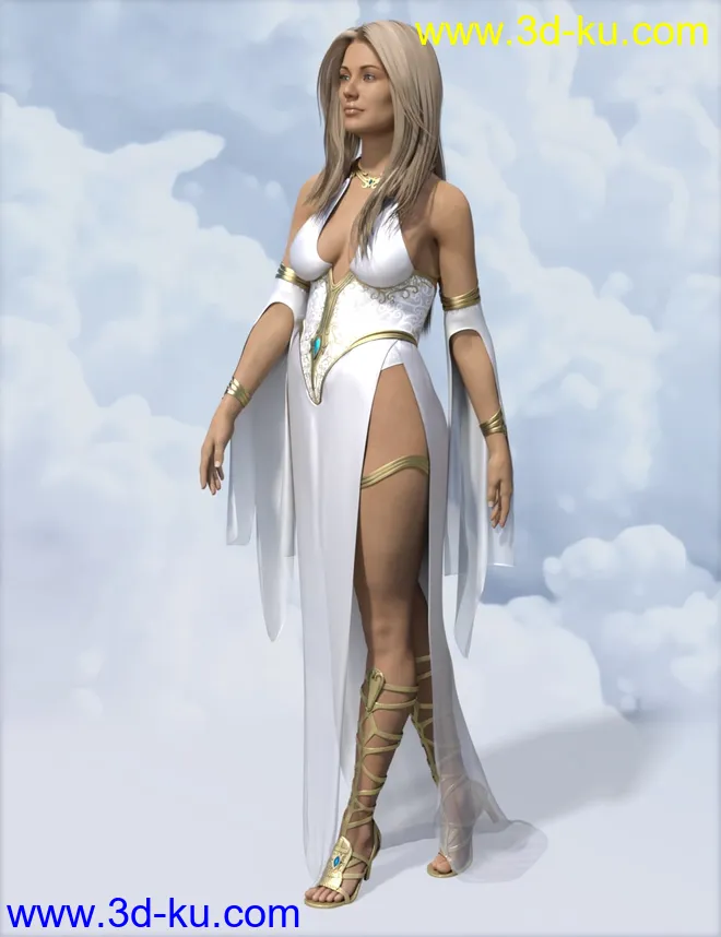 dForce Ethereal Goddess Outfit for Genesis 8 Female(s)模型的图片1