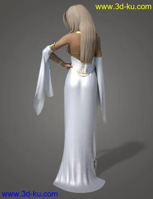 dForce Ethereal Goddess Outfit for Genesis 8 Female(s)模型的图片3