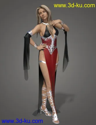 3D打印模型dForce Ethereal Goddess Outfit for Genesis 8 Female(s)的图片