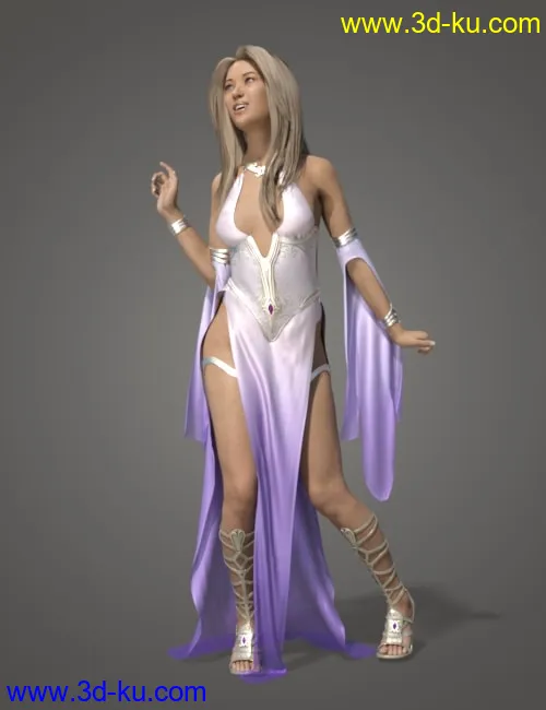 dForce Ethereal Goddess Outfit for Genesis 8 Female(s)模型的图片5