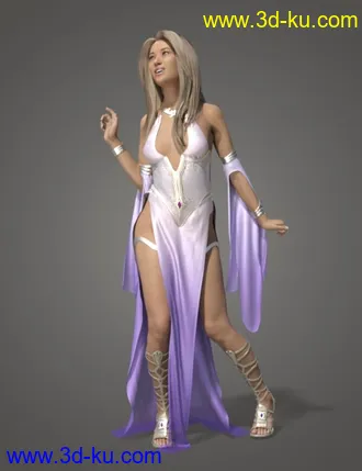 3D打印模型dForce Ethereal Goddess Outfit for Genesis 8 Female(s)的图片
