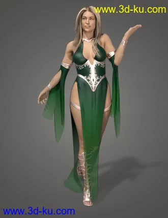 3D打印模型dForce Ethereal Goddess Outfit for Genesis 8 Female(s)的图片