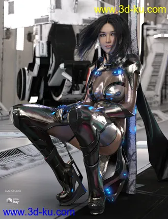 3D打印模型dForce Eva 077 Outfit for Genesis 8 Female(s)的图片