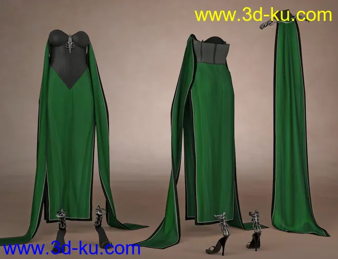 dForce Fantasy Cape Outfit Textures模型的图片6