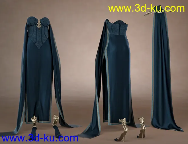 dForce Fantasy Cape Outfit Textures模型的图片7