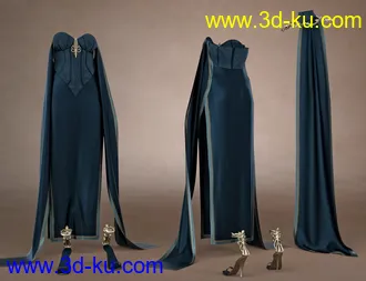3D打印模型dForce Fantasy Cape Outfit Textures的图片