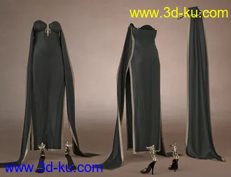 3D打印模型dForce Fantasy Cape Outfit Textures的图片