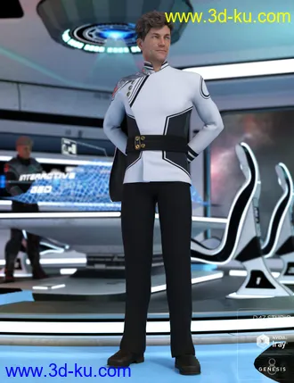 3D打印模型dForce Fleet Commander Outfit for Genesis 8 Male(s)的图片