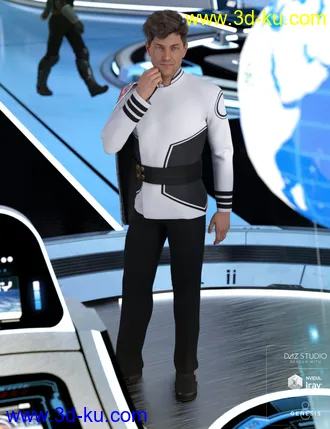 3D打印模型dForce Fleet Commander Outfit for Genesis 8 Male(s)的图片