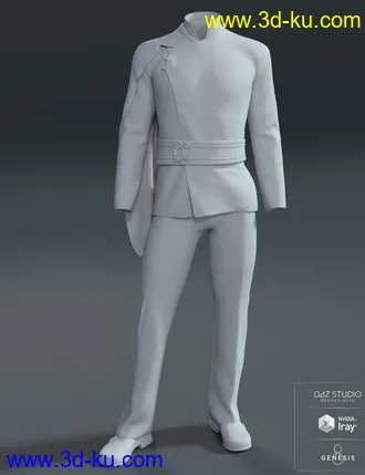 3D打印模型dForce Fleet Commander Outfit for Genesis 8 Male(s)的图片
