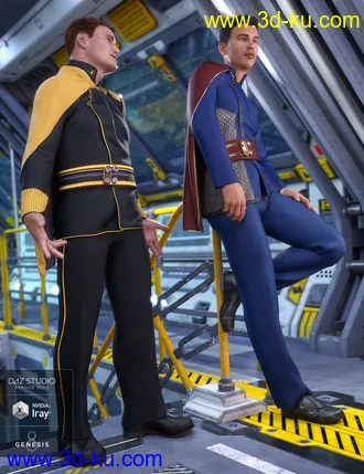 3D打印模型dForce Fleet Commander Outfit Textures的图片
