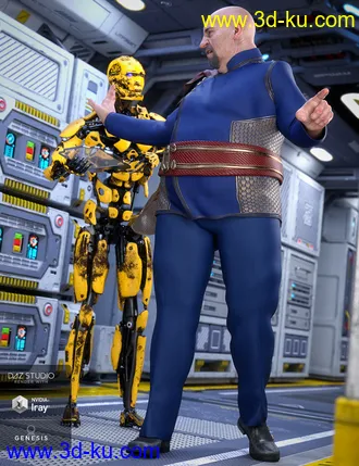 3D打印模型dForce Fleet Commander Outfit Textures的图片