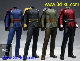 3D打印模型dForce Fleet Commander Outfit Textures的图片