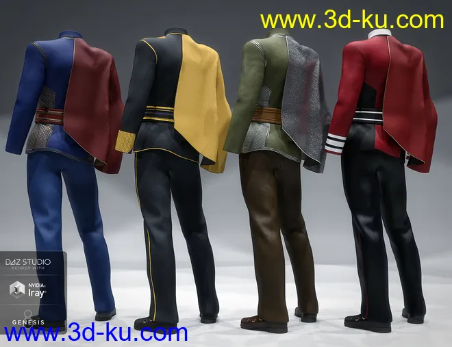 dForce Fleet Commander Outfit Textures模型的图片7