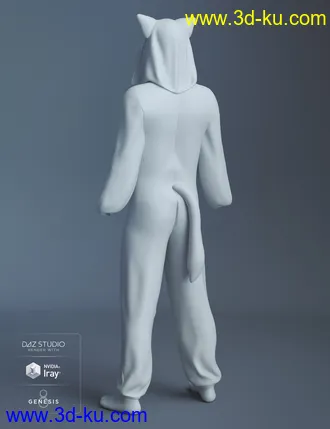 3D打印模型dForce Fox Kigurama for Genesis 8的图片