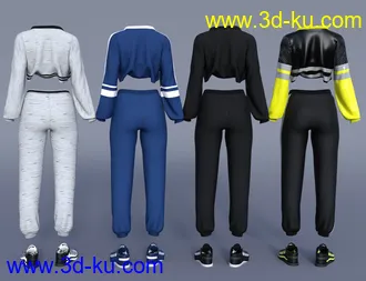 3D打印模型dForce Gym Brat Outfit Textures的图片