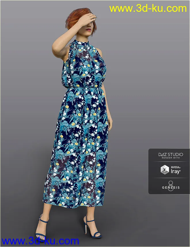dForce H&C Summer Resort Outfits for Genesis 8 Female(s)模型的图片3