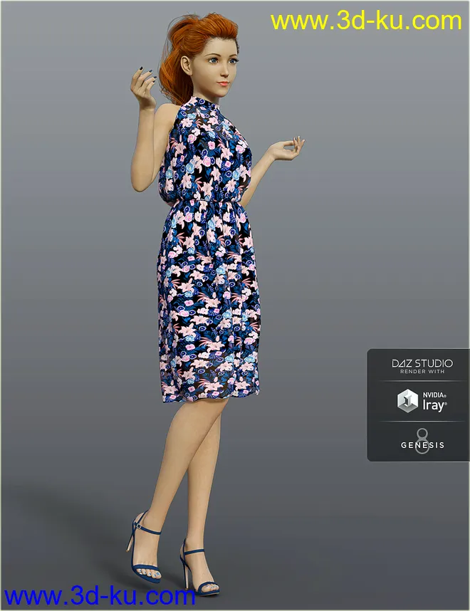 dForce H&C Summer Resort Outfits for Genesis 8 Female(s)模型的图片4