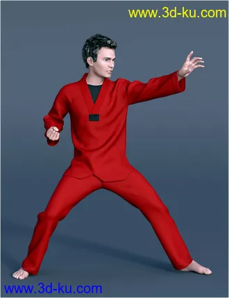 3D打印模型dForce H&C Taekwondo Suit for Genesis 8 Male(s)的图片
